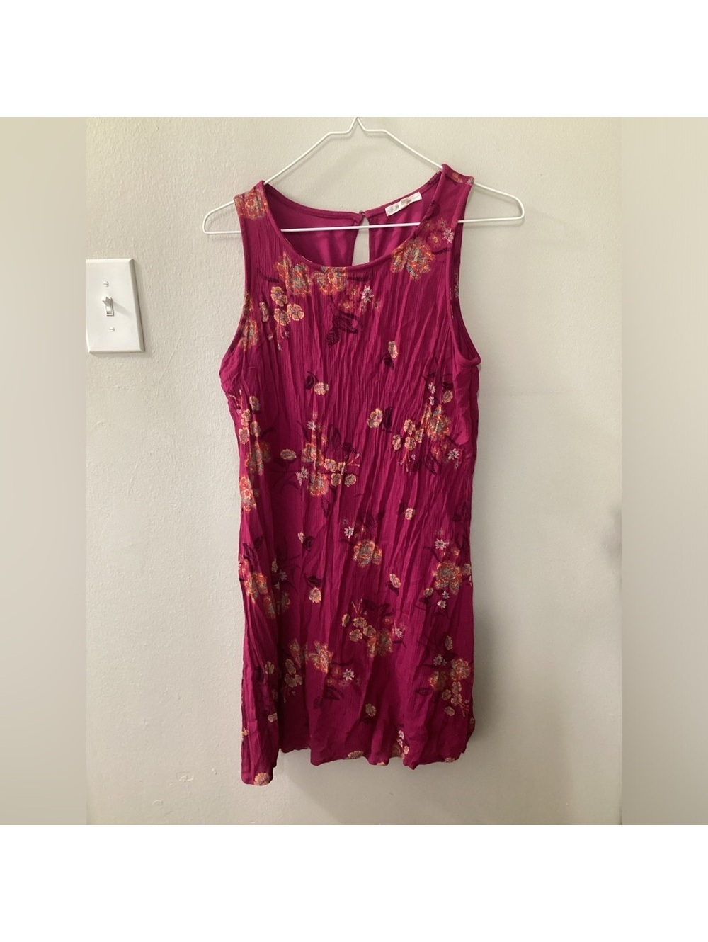 Women’s Maurice’s Medium Pink Floral Sleeveless Dress Tote8